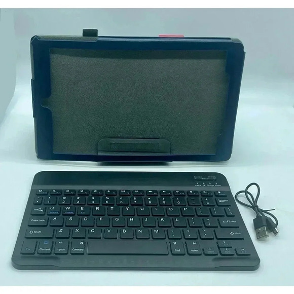 iPad/Tablet Keyboard Case Bluetooth 10.25”L x 6.25”W x 11.75” Diagonal Blue - Picture 1 of 6